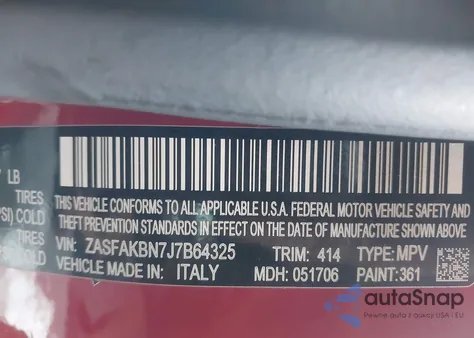 2018 Alfa Romeo Stelvio Ti Awd from USA, damaged, VIN ZASFAKBN7J7B64325